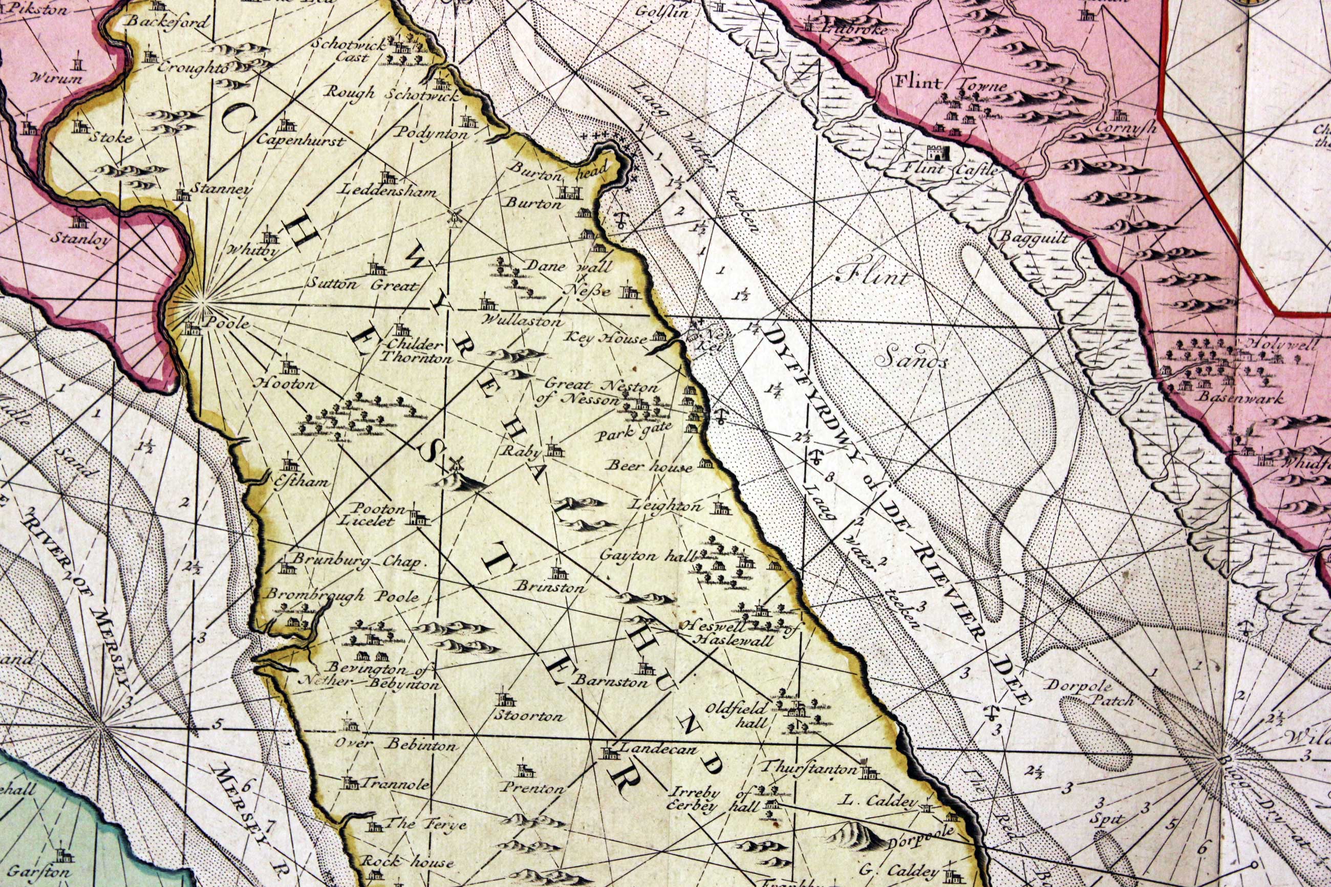 Part of a chart by Gerard van Keulen, c.1710  Part of a chart by Gerard van Keulen, c.1710