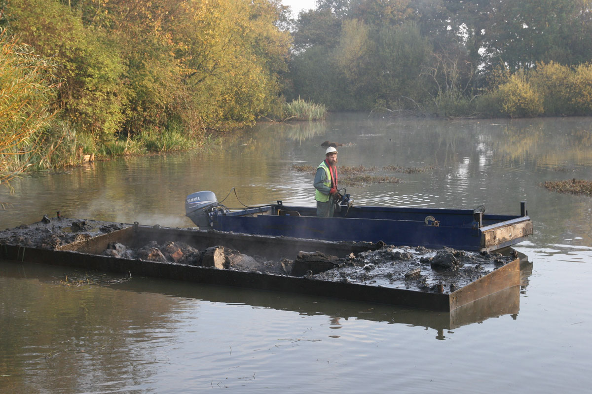 Dredging Christleton Pit  Dredging Christleton Pit