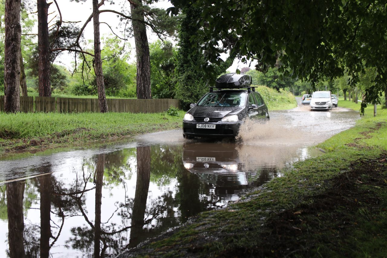 Road flooded at Littleton  Road flooded at Littleton