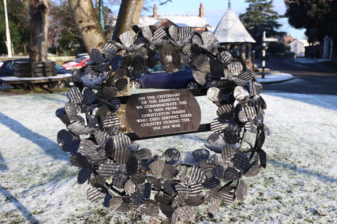 New WWI Memorial Christleton  New WWI Memorial Christleton