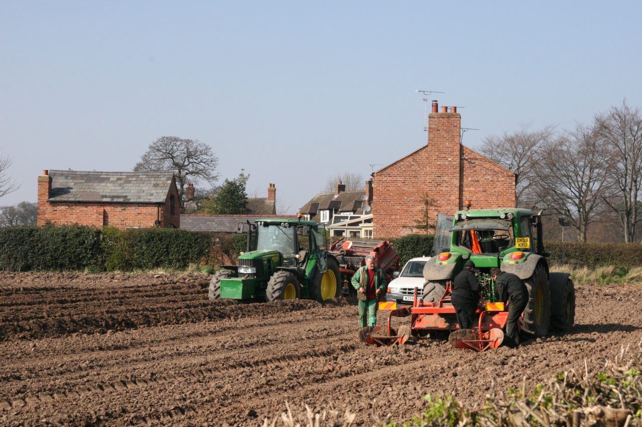 Preparing the fields for crops  Preparing the fields for crops