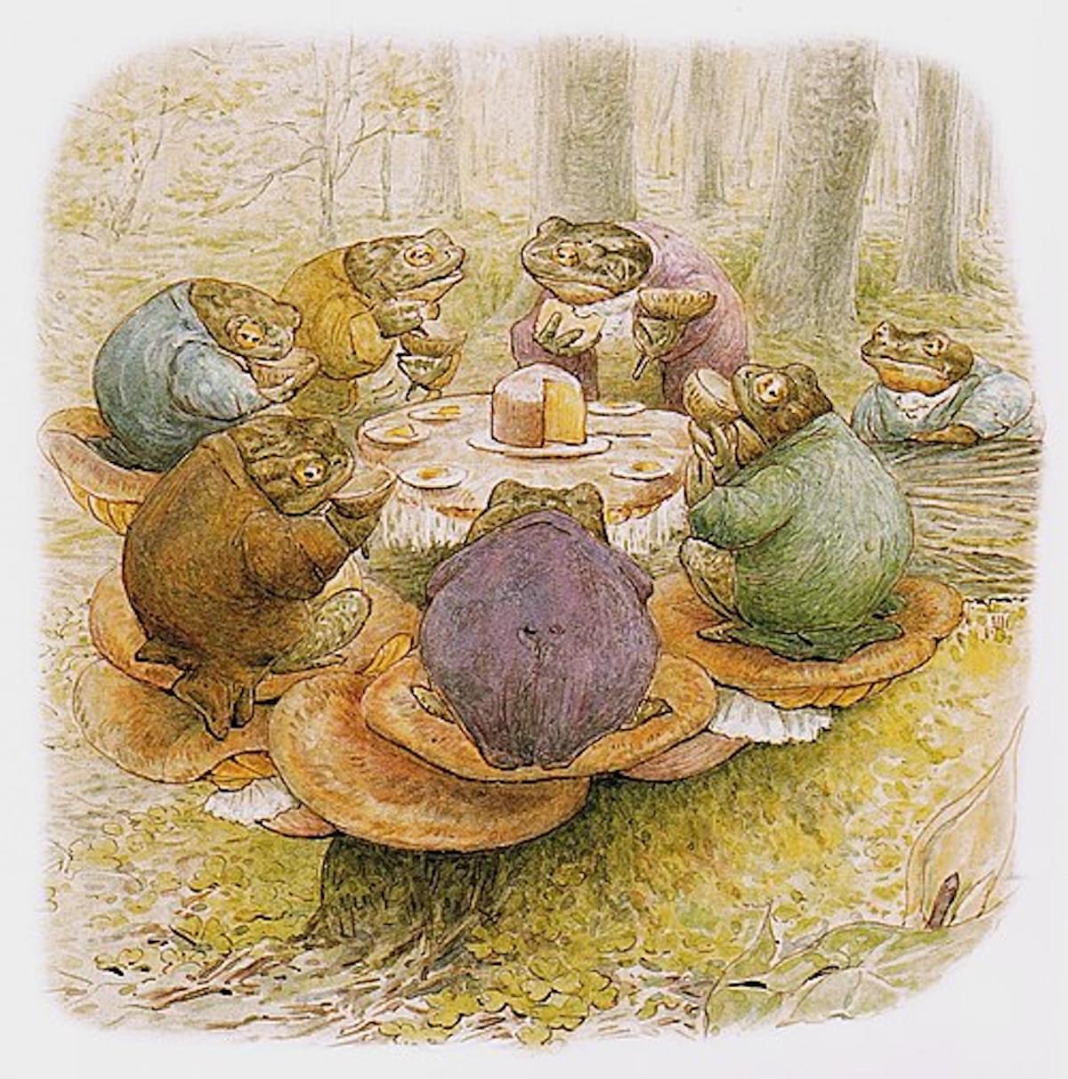 Toads Tea Party, Beatrix Potter  Toads Tea Party, Beatrix Potter