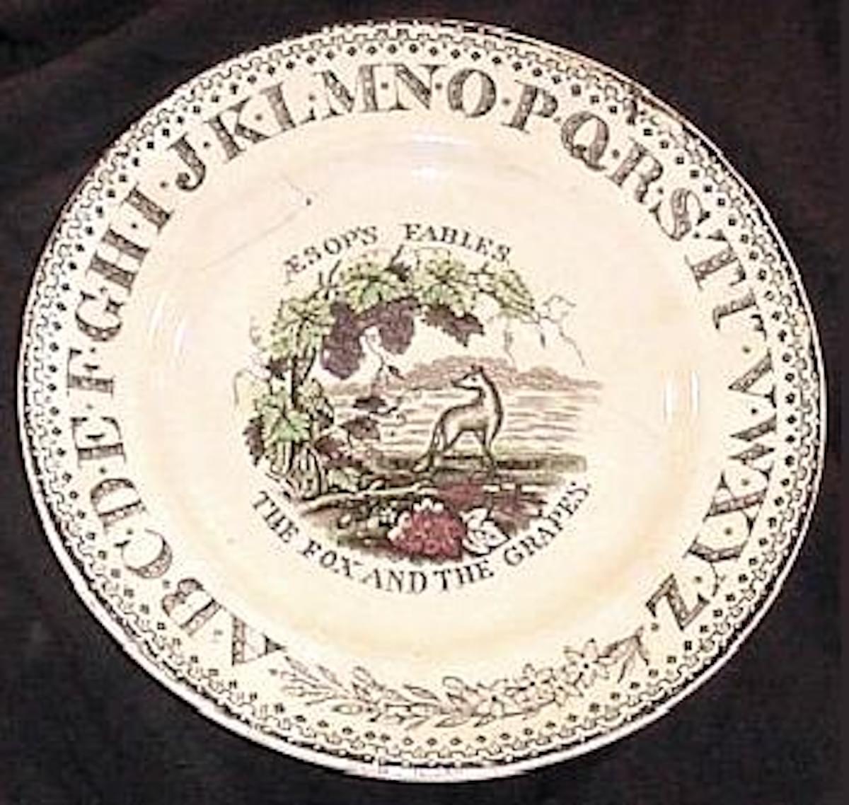 Brownhills Alphabet Plate  Brownhills Alphabet Plate
