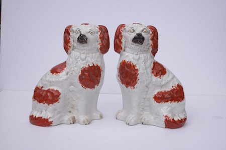 Nineteenth century Mantlepiece Spaniels