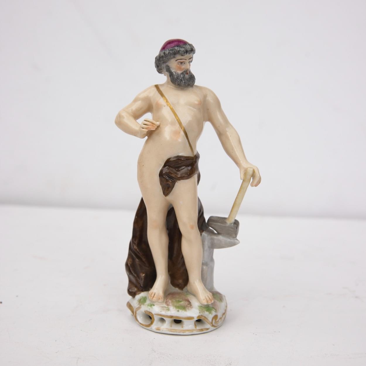 Derby figure of ‘Vulcan’ c.1820   Derby figure of ‘Vulcan’ c.1820