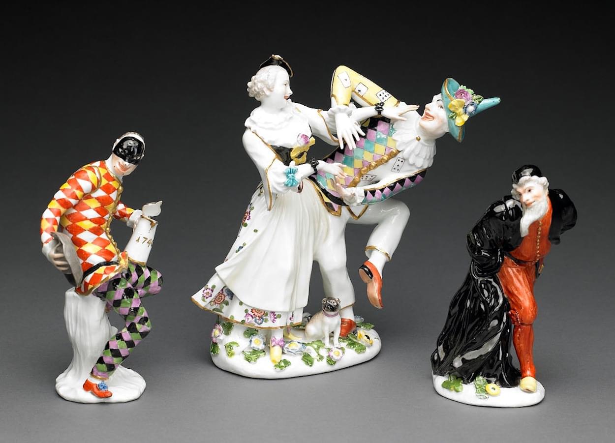 Porcelain figures by Johann Kaendler c.1750  Porcelain figures by Johann Kaendler c.1750