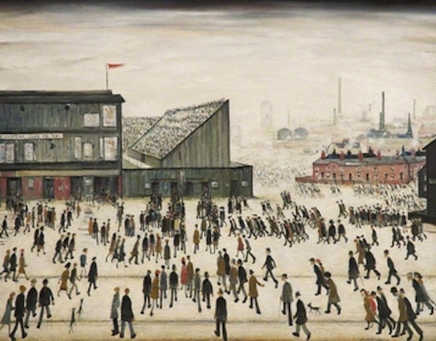 'Going to the Match' by L. S. Lowry 1928  'Going to the Match' by L. S. Lowry 1928