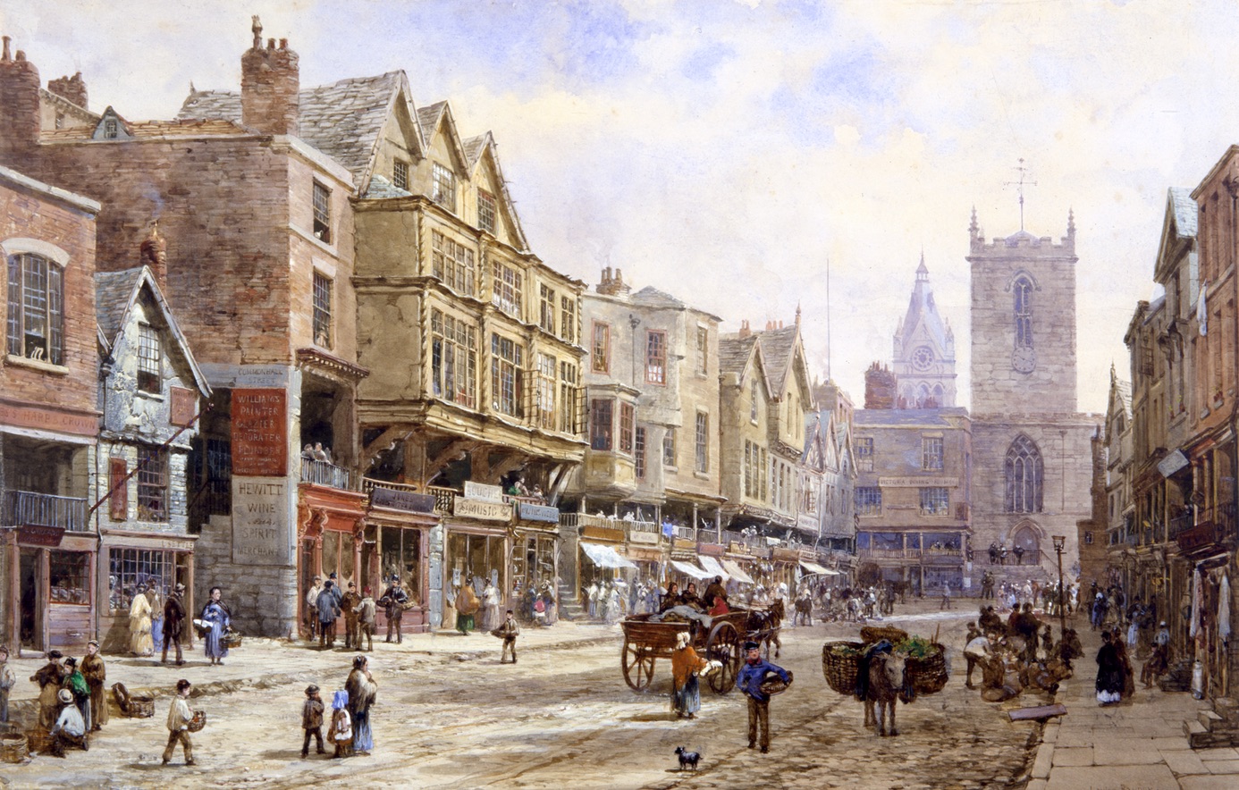 Bridge Street Chester by Louise Rayner  Bridge Street Chester by Louise Rayner