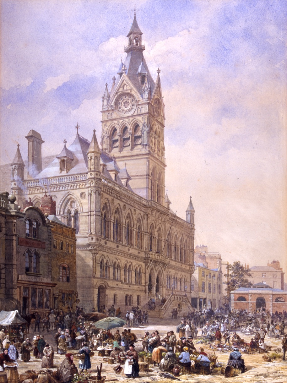 Chester Town Hall by Louise Rayner  Chester Town Hall by Louise Rayner