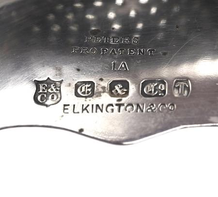 Candleholder Elkington & Co marks