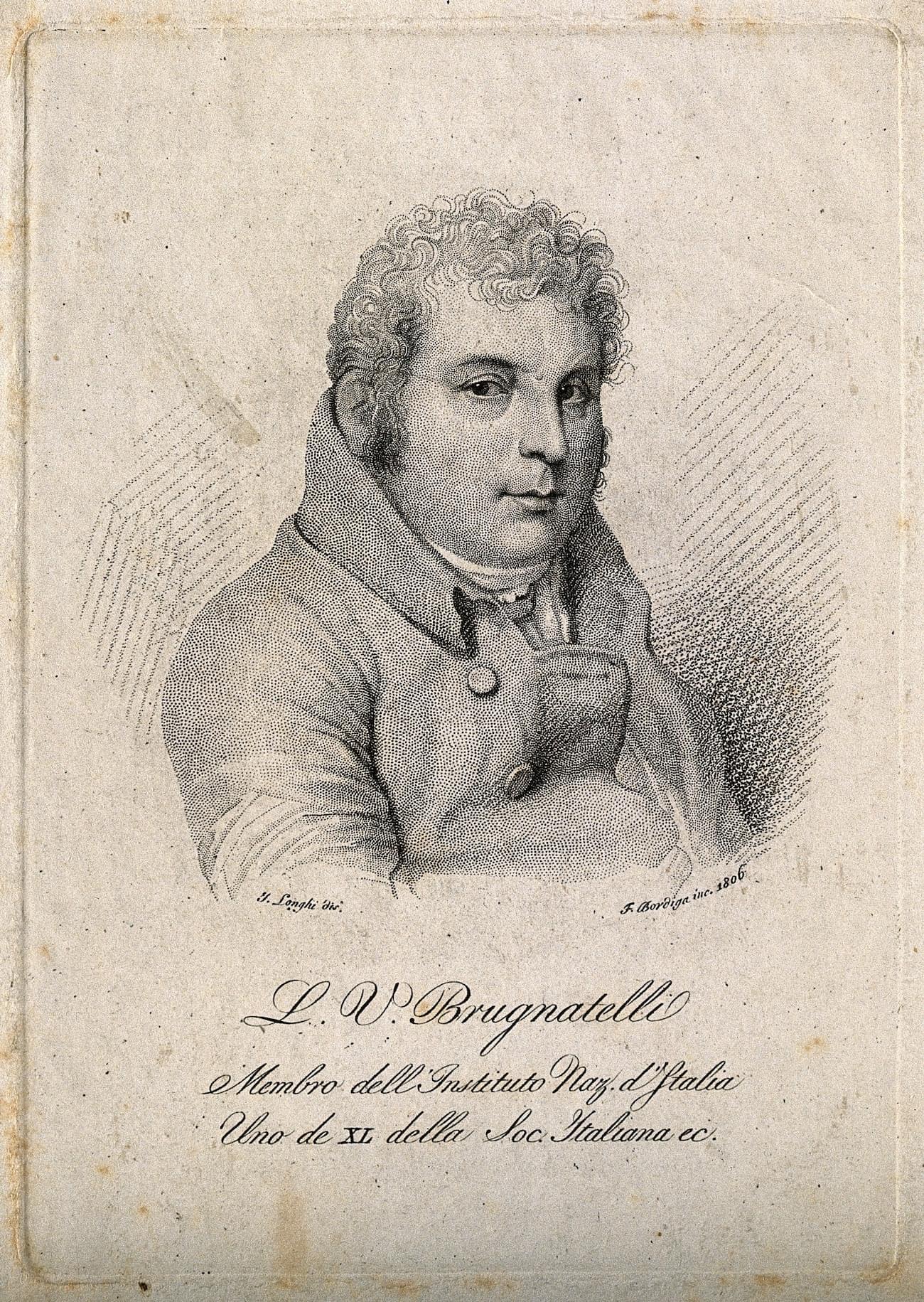 The Italian scientist, Luigi Brugnatelli  The Italian scientist, Luigi Brugnatelli