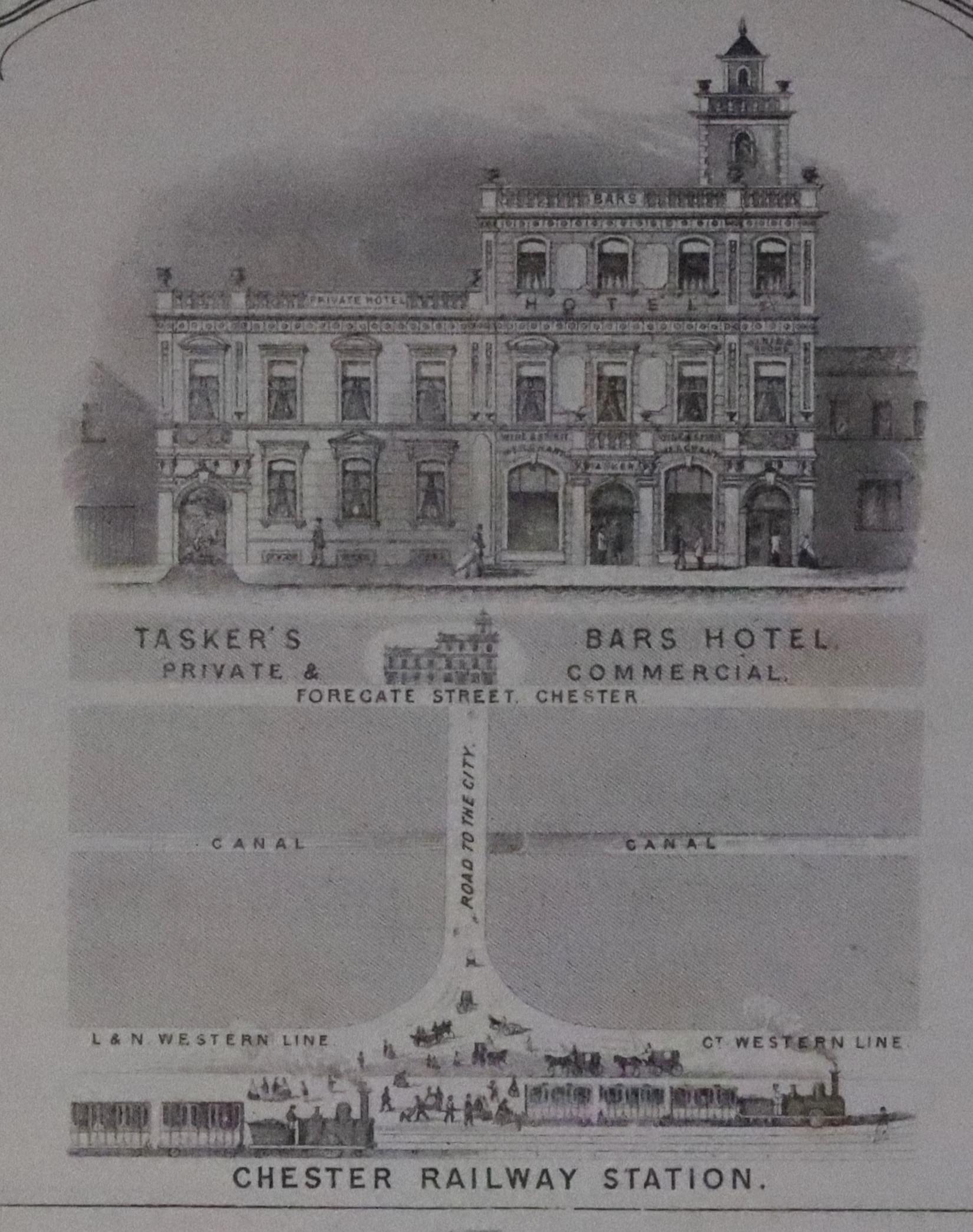 Advert for The Bars, Chester c.1865