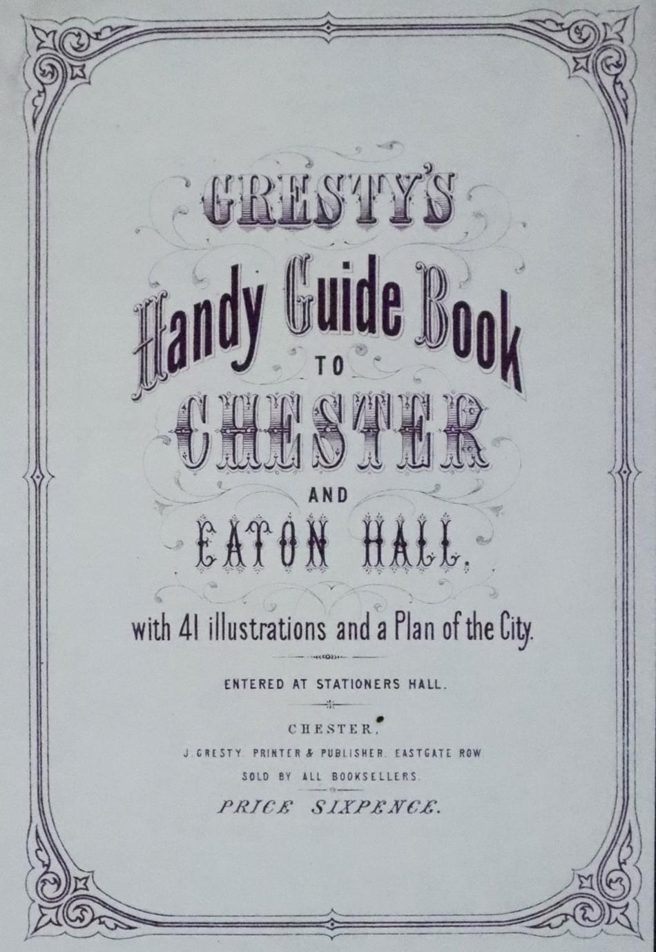 Gresty's - Printers & Publishers, Eastgate Row, Chester c.1860