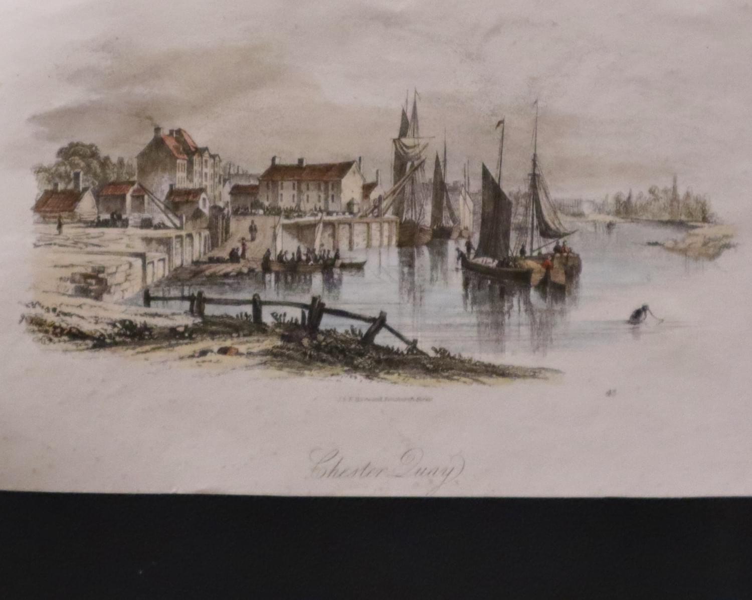 Chester Quay, vignette view published by J & E Harwood of Fenchurch Street London