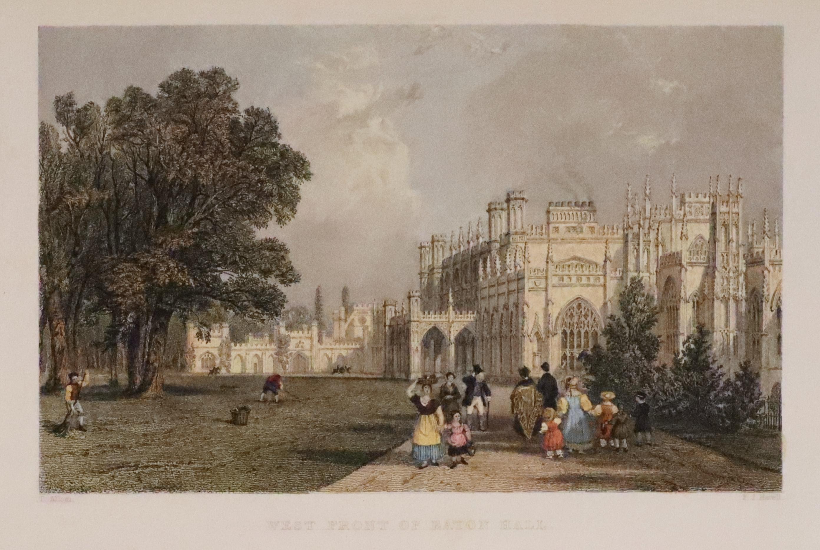 West Front of Eaon Hall, steel engraving by Thomas Allom c.1832  West Front of Eaon Hall, steel engraving by Thomas Allom c.1832