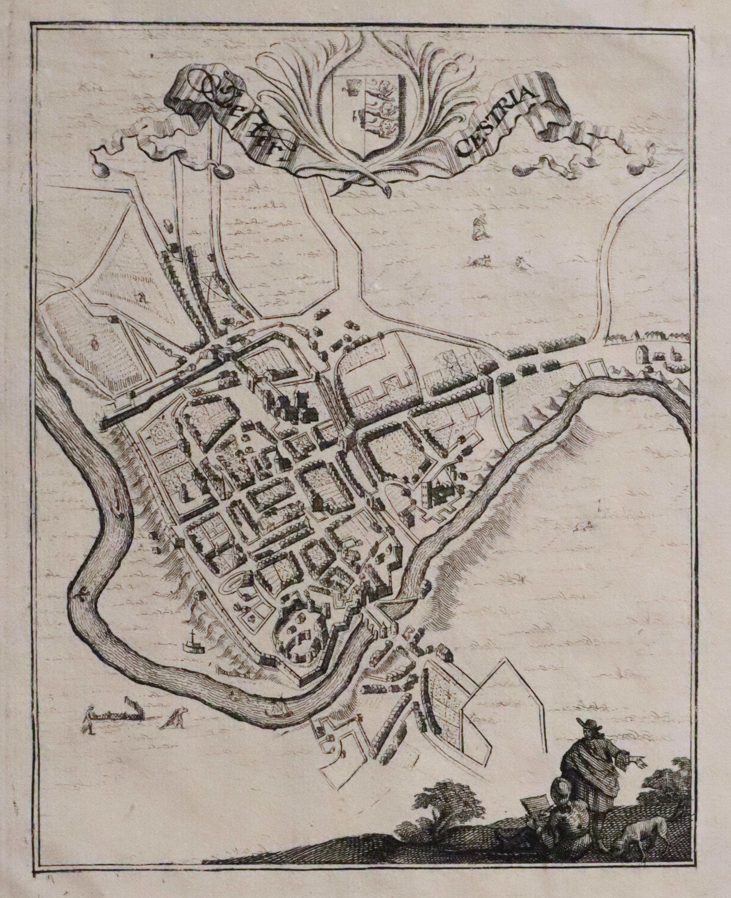 Plan of Chester by J. C. Bear, 1690 