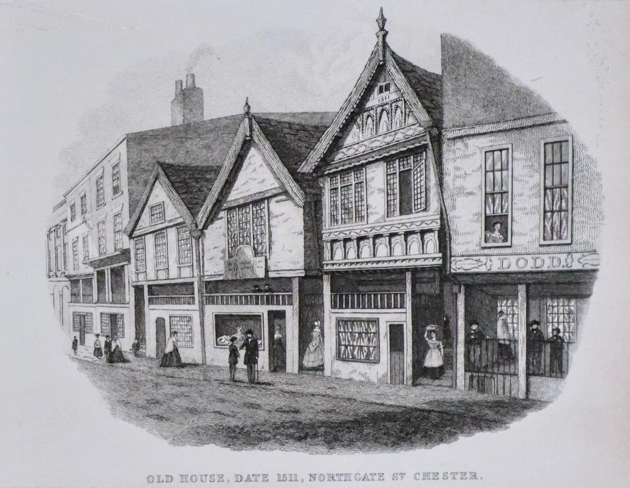 Old House in Northgate Street, Chester dated 1511