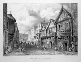 Northgate Street drawn by W. Tasker. Lithograph c.1845