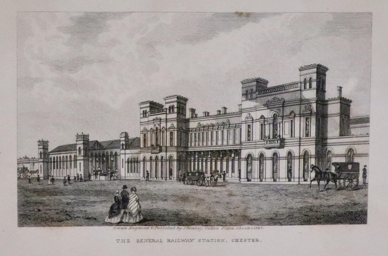 General Railway Station, Chester by J. Romney 1848