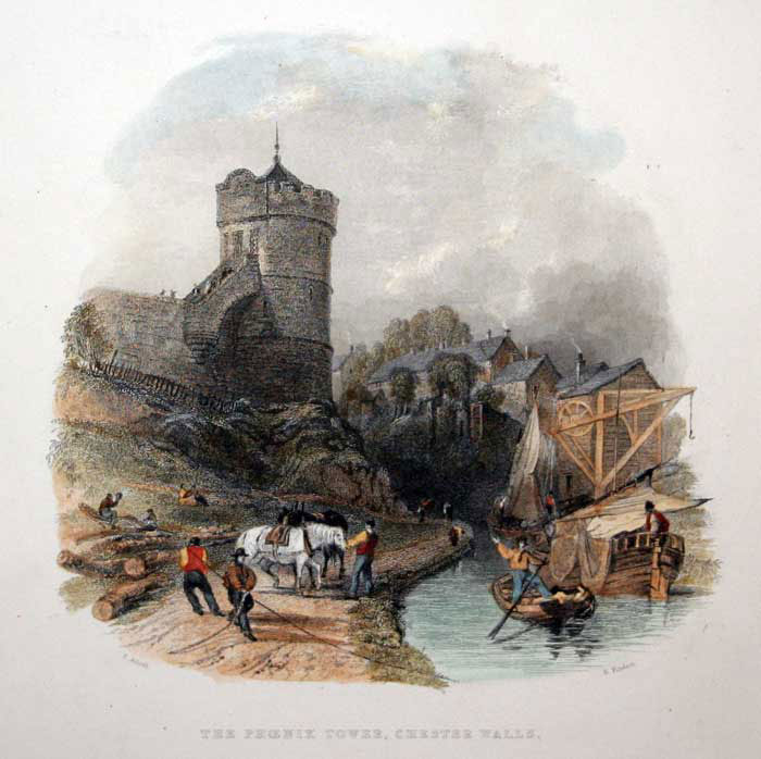 Phoenix Tower also known as King Charles Tower, Thomas Allom, c.1834