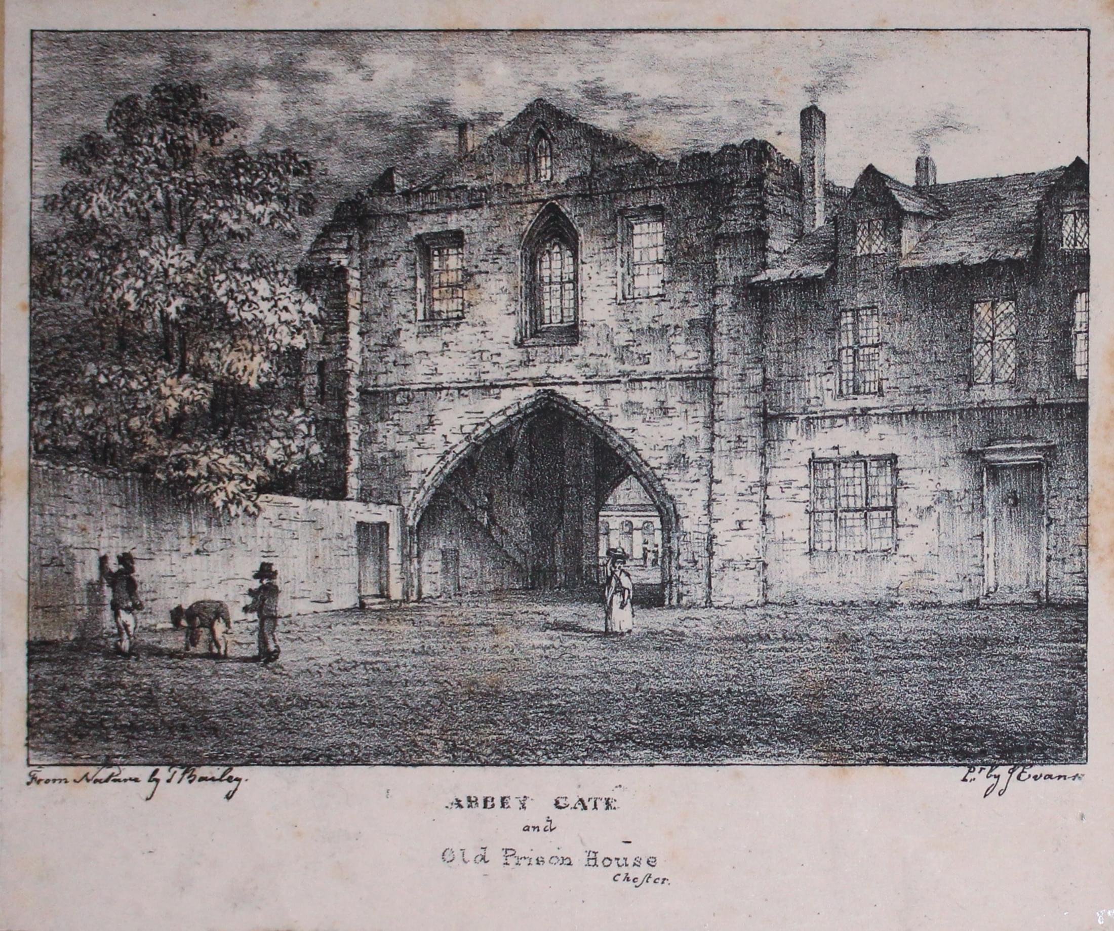 Lithograph engraved by J. Evans from a drawing by J. Bailey