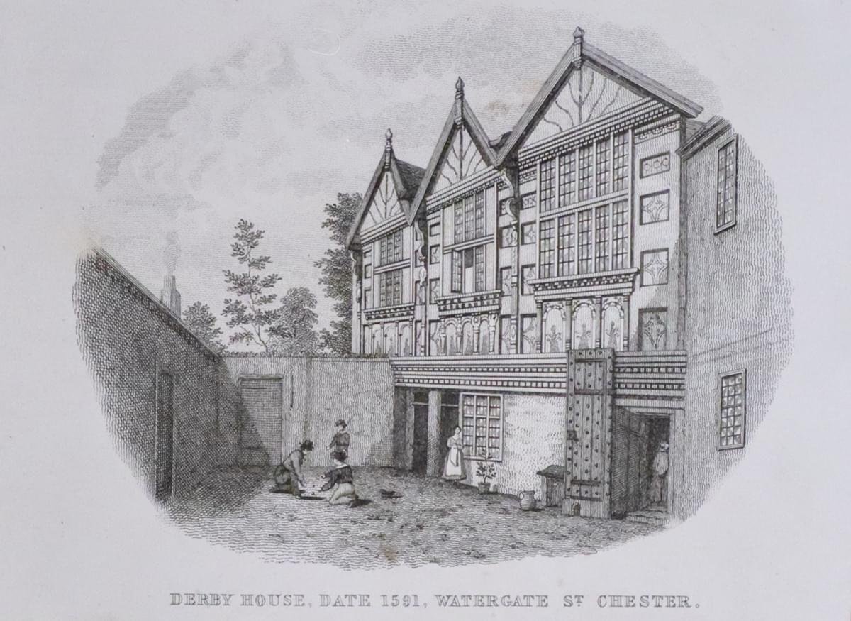 Derby House in Chester dated 1591