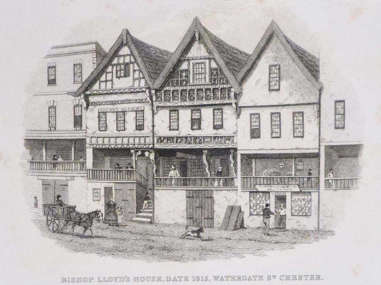 Bishop Lloyd's House in Chester dated 1615