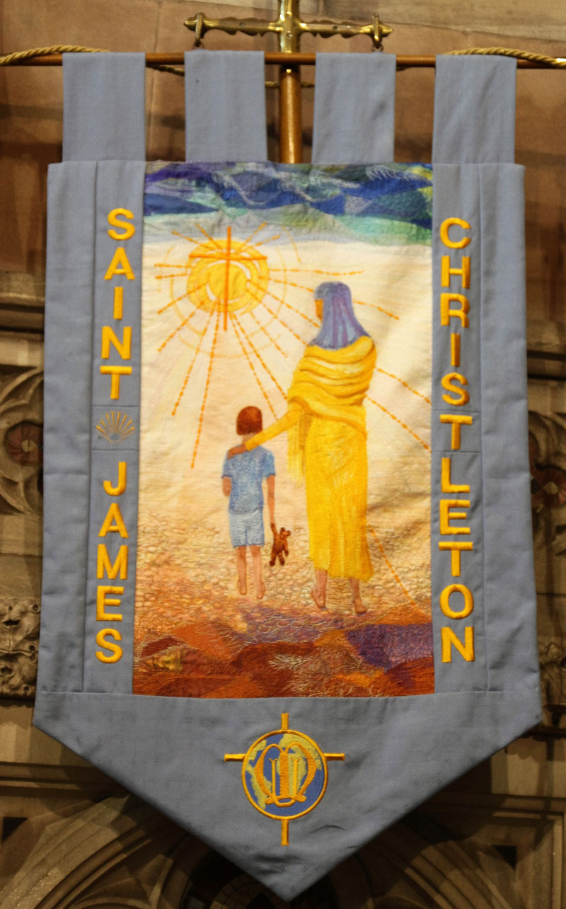 Mothers Union Banner by Dorothy Colley at St. James' Christleton   Mothers Union Banner by Dorothy Colley at St. James' Christleton