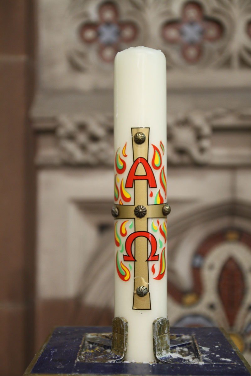 The Paschal Candle at St. James' Christleton  The Paschal Candle at St. James' Christleton