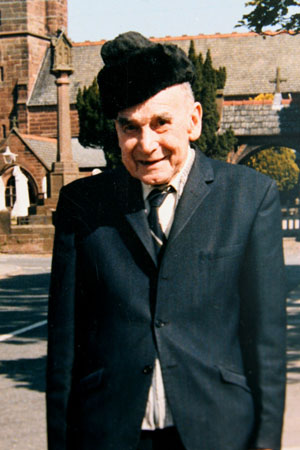 Bellringer Frank Poston at St. James' Christleton