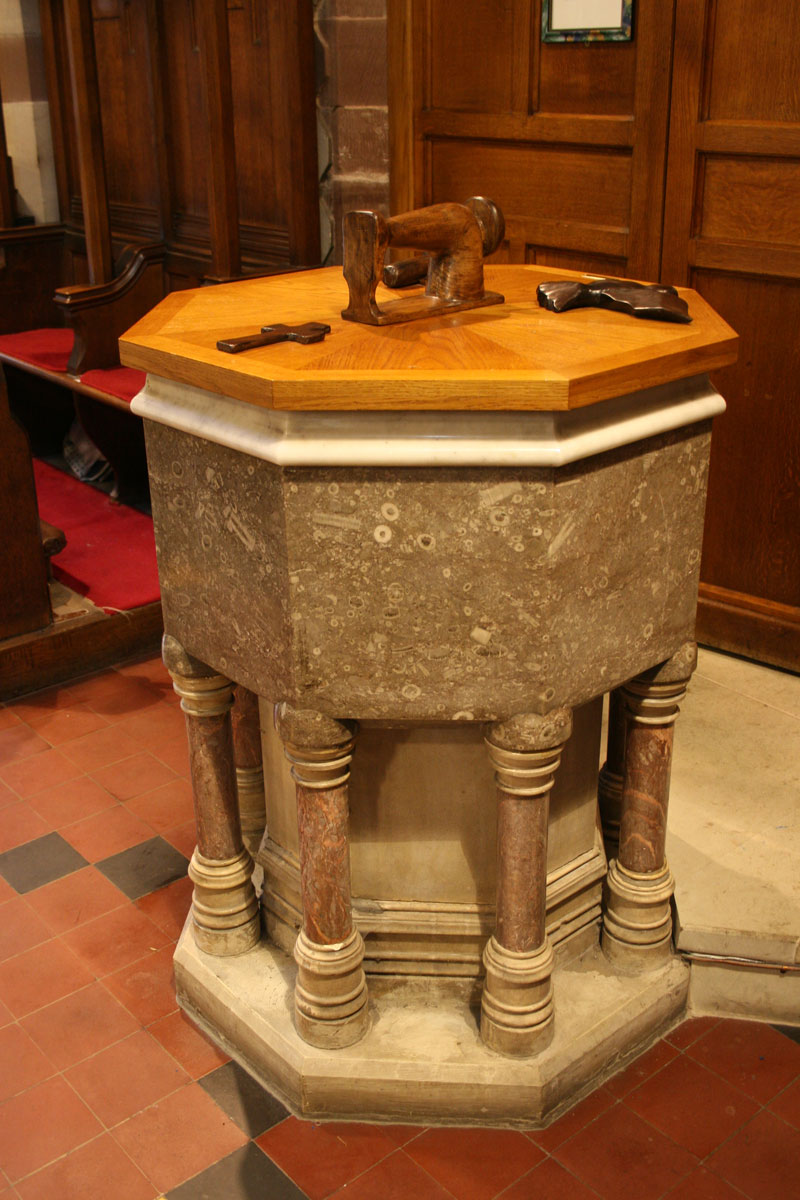 Font at St. James' Christleton  Font at St. James' Christleton