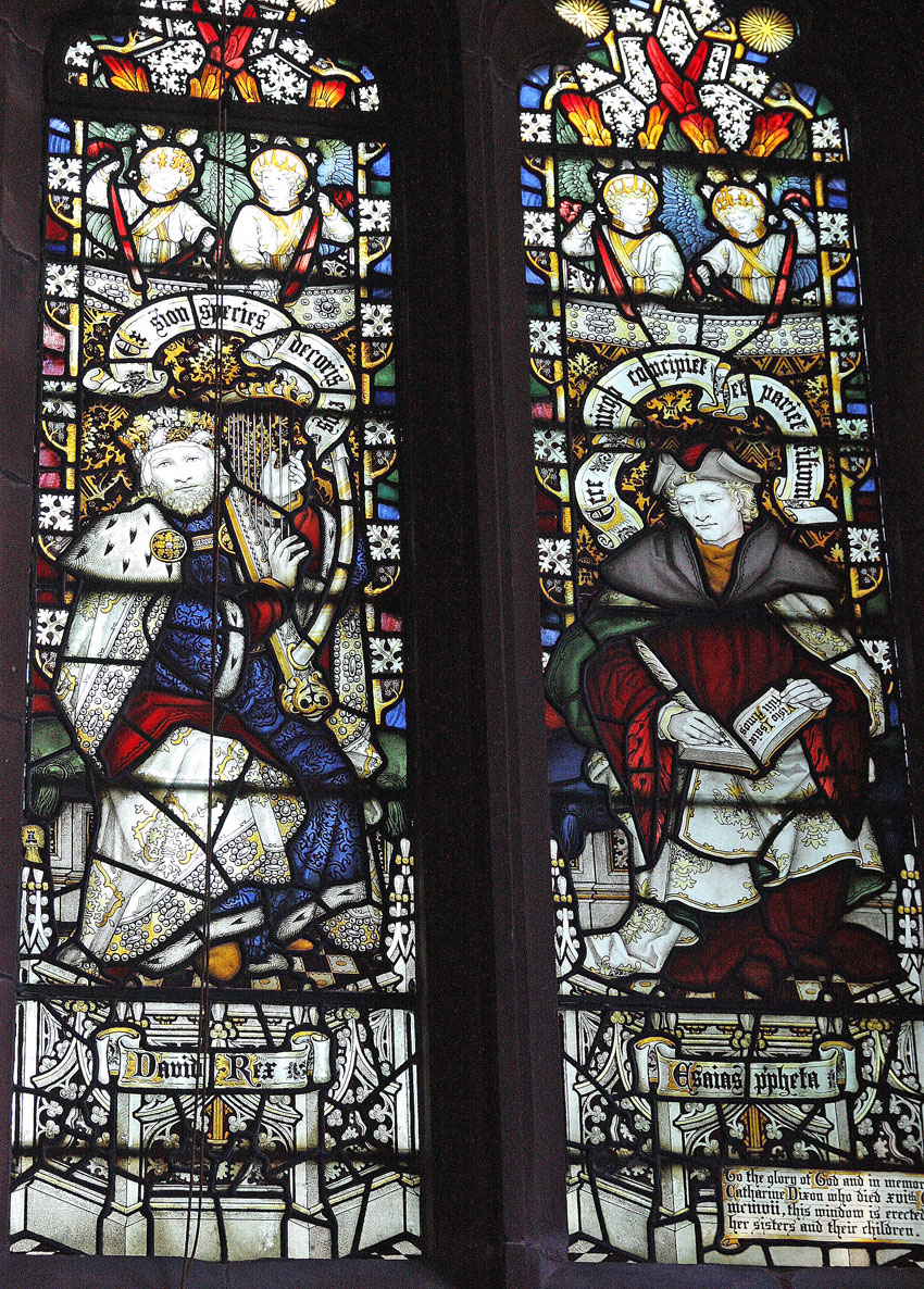 Lady Chapel King David & Isiah St. James' Christleton  Lady Chapel King David & Isiah St. James' Christleton