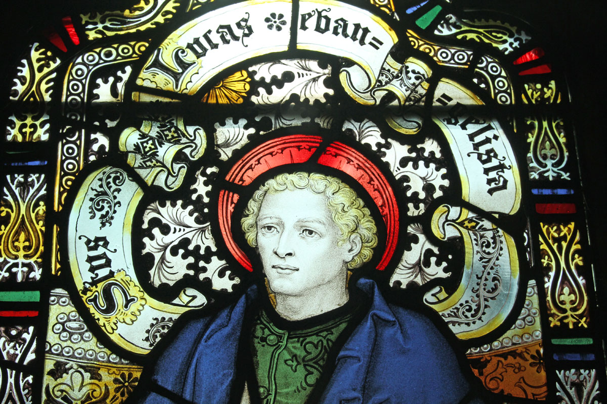 St. Luke Kempe Window St. James' Christleton  St. Luke Kempe Window St. James' Christleton