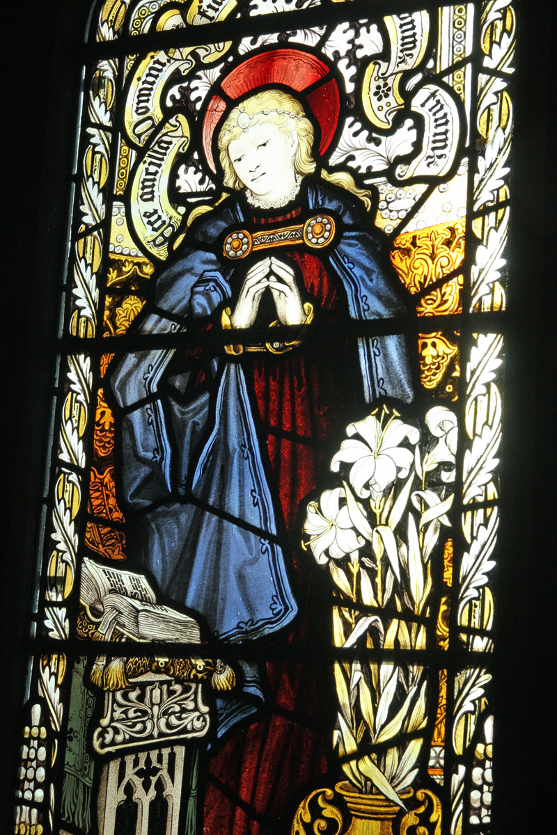 Annunciation Kempe window St. James' Christleton  Annunciation Kempe window St. James' Christleton