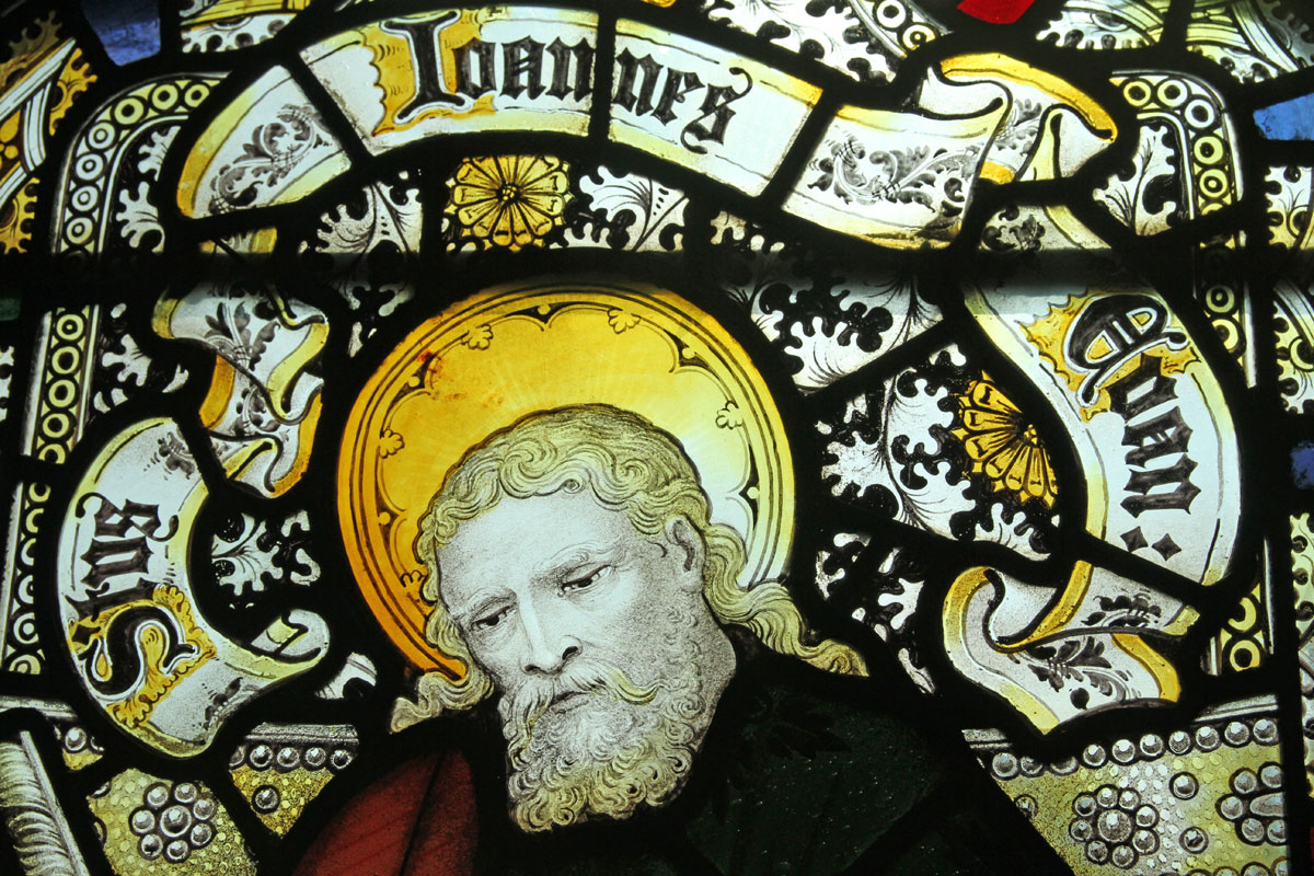 St. John & Ruth window St. James' Christleton  St. John & Ruth window St. James' Christleton