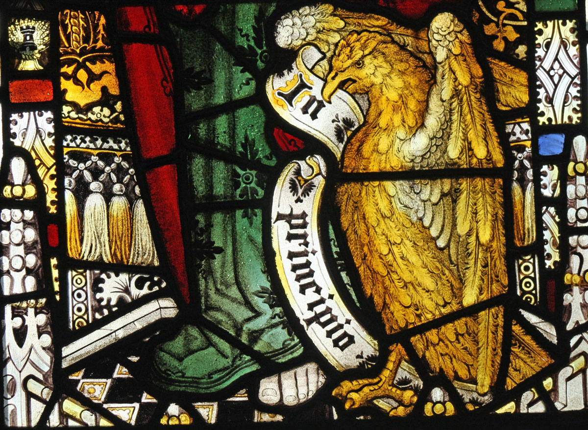 St. John Evangelist window St. James' Christleton  St. John Evangelist window St. James' Christleton