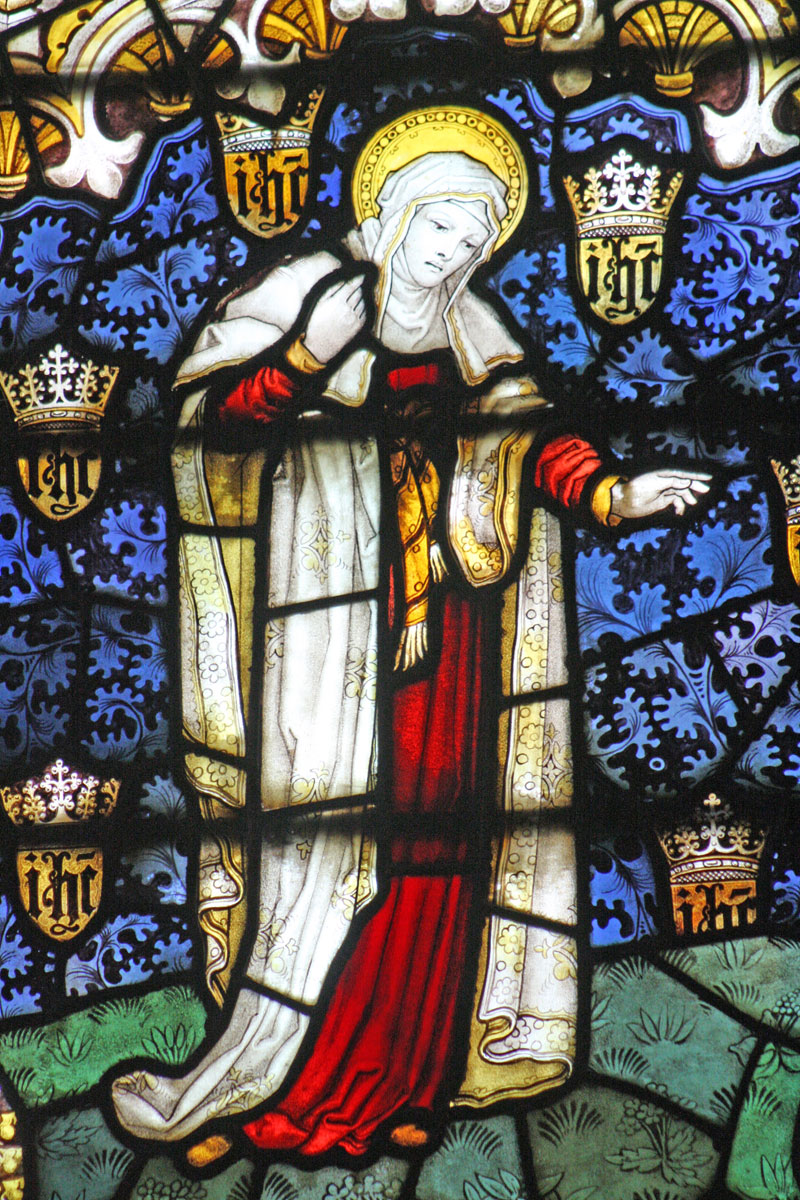 East Window Mary at St. James' Christleton  East Window Mary at St. James' Christleton
