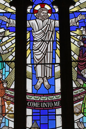 Detail of Millennium Window at St. James' Christleton