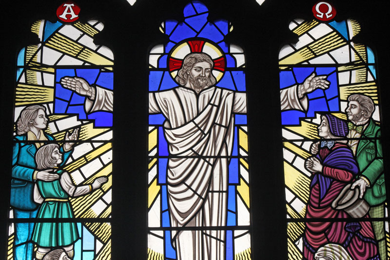 Christ in Majesty Window at St. James' Christleton  Christ in Majesty Window at St. James' Christleton