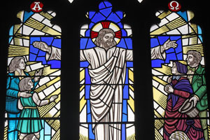 Christ in Majesty Window at St. James' Christleton