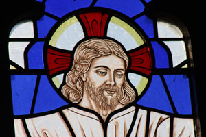 Figure of Christ Millennium Window at St. James' Christleton