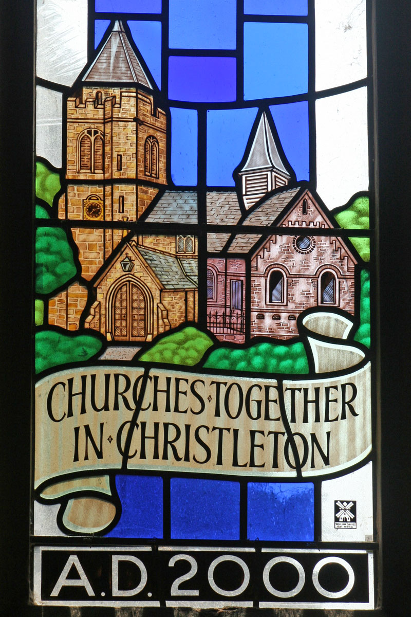 Churches Together 2000 Window at St. James' Christleton  Churches Together 2000 Window at St. James' Christleton