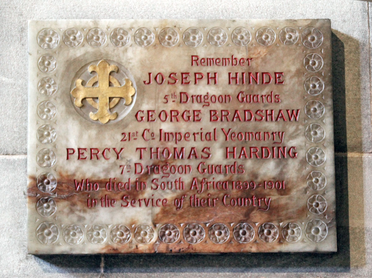 Boar War Memorial at St. James' Christleton  Boar War Memorial at St. James' Christleton