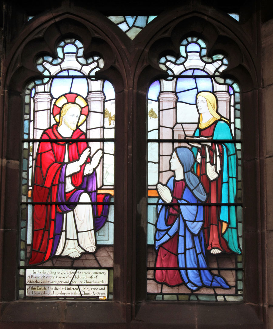 The Collins Memorial Window at St. James' Christleton  The Collins Memorial Window at St. James' Christleton