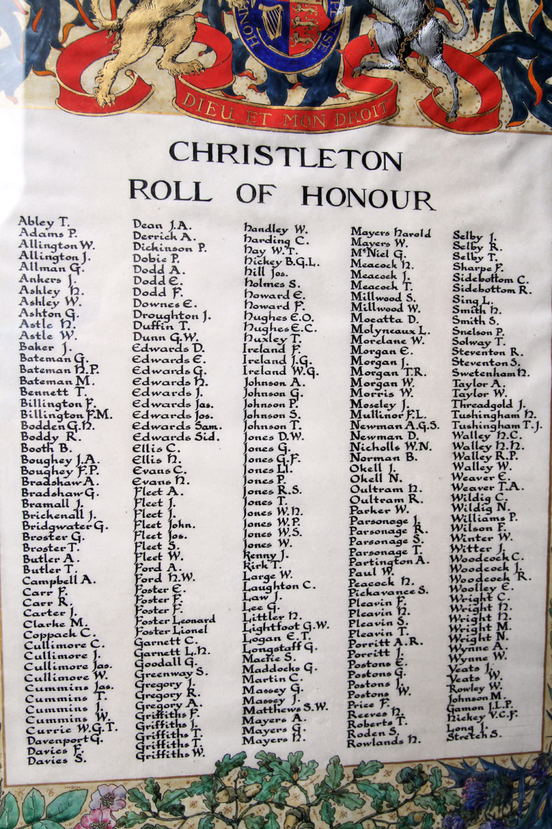 Mwmorial Window at St. James' Christleton  Mwmorial Window at St. James' Christleton