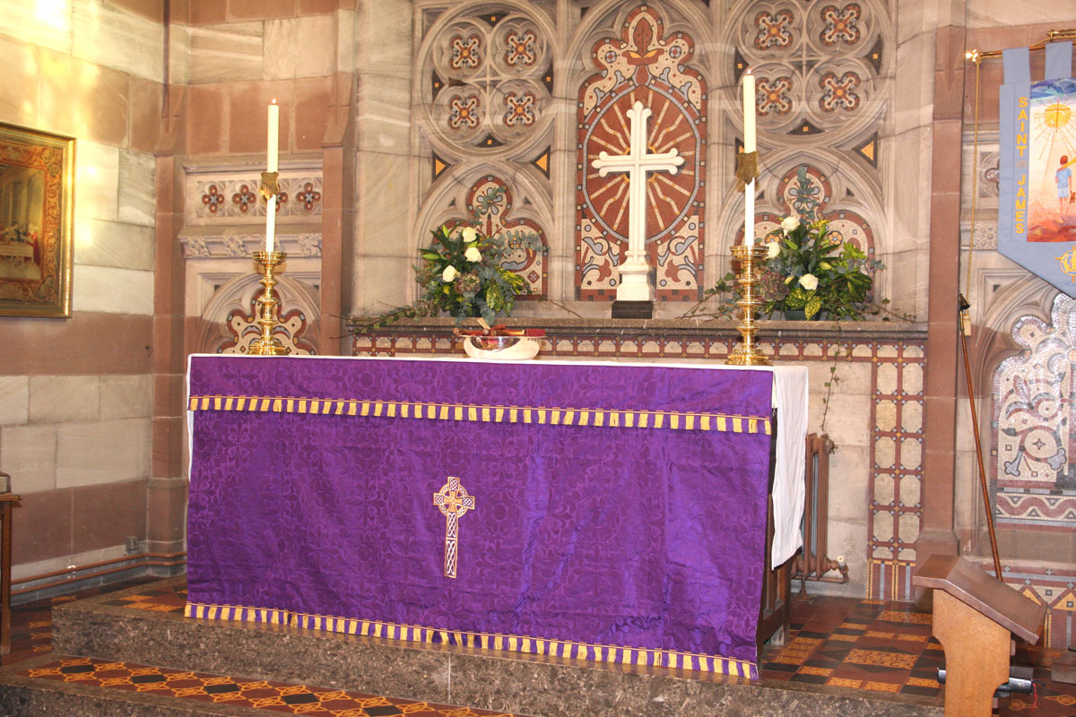 The Purple Altar Cloth  The Purple Altar Cloth
