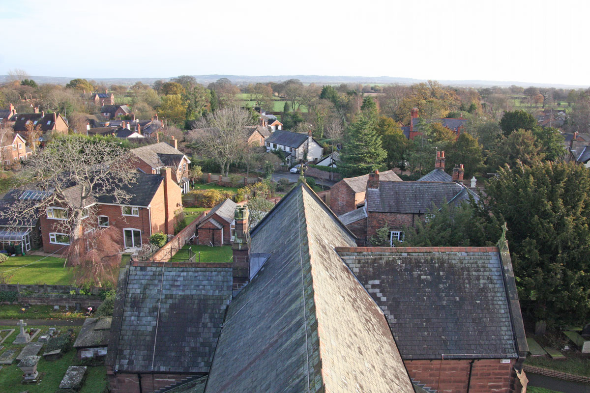 View from the tower at St.James'  View from the tower at St.James'