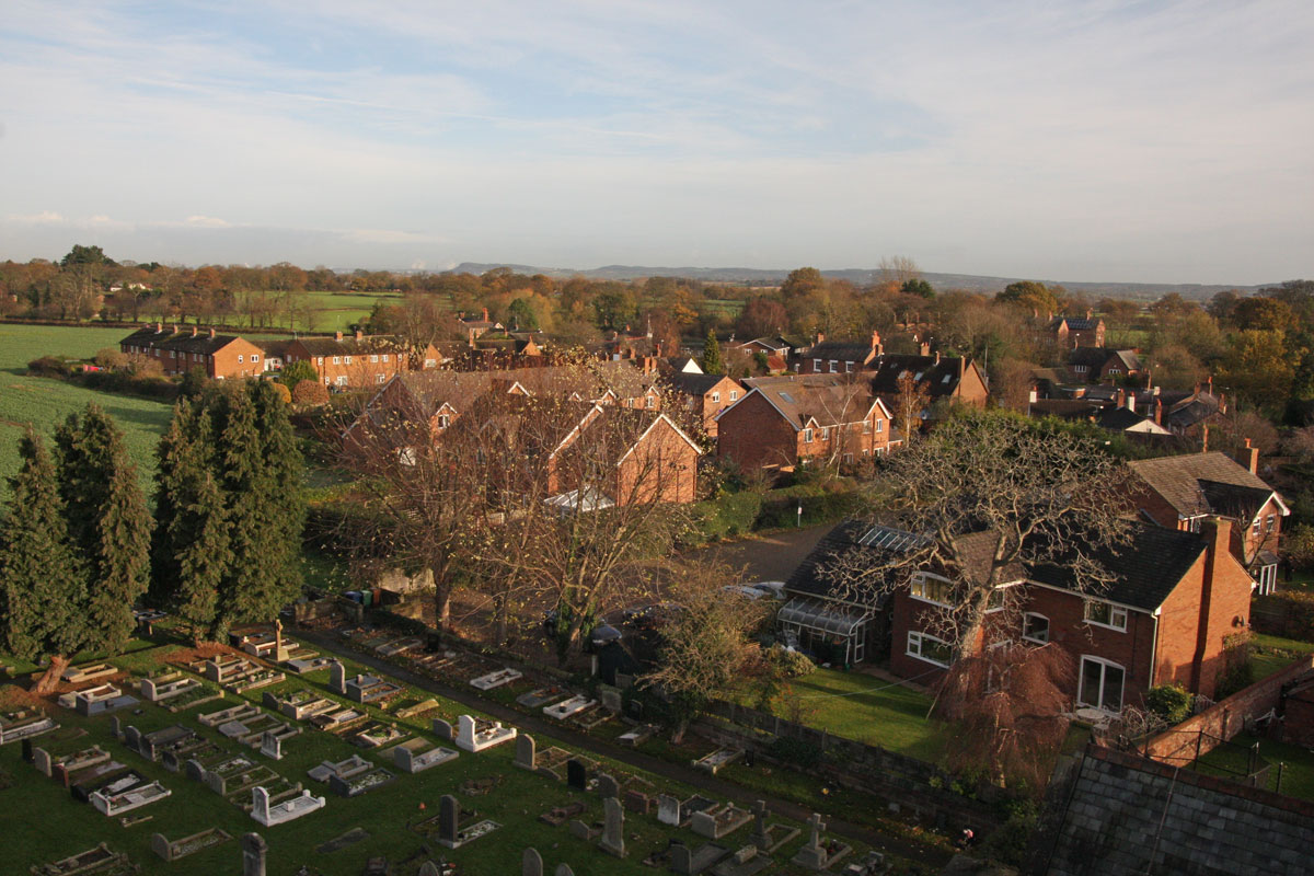 Looking towards the Pit from  St.James' Christleton  Looking towards the Pit from  St.James' Christleton