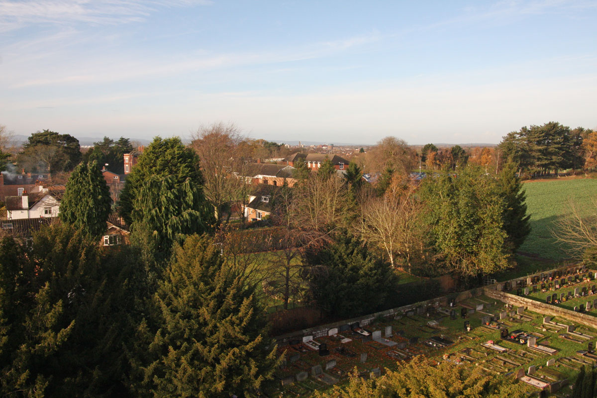 Looking towards Boughton from  St.James' Christleton  Looking towards Boughton from  St.James' Christleton
