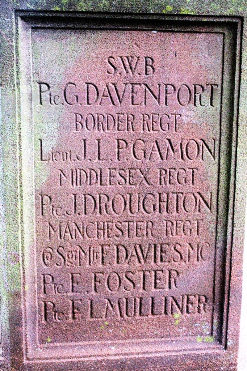 Cheshire Regiment War Memorial Christleton  Cheshire Regiment War Memorial Christleton